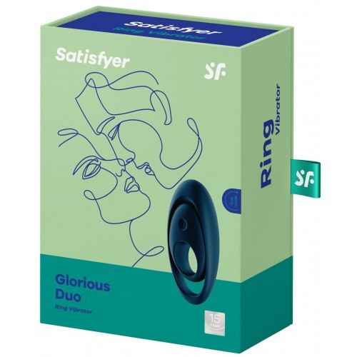 Διπλό Δαχτυλίδι πέους Satisfyer Glorious με δόνηση