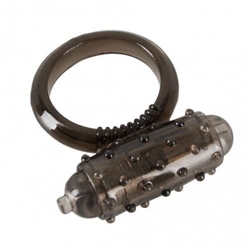 Ενα μέγεθος ελαστικό Μαύρο δαχτυλίδι πέους με δόνηση