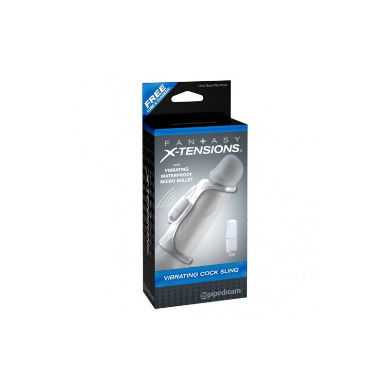 Προσθετικο διπλό Δακτυλίδι Πέους με δόνηση της Fantasy X-Tensions