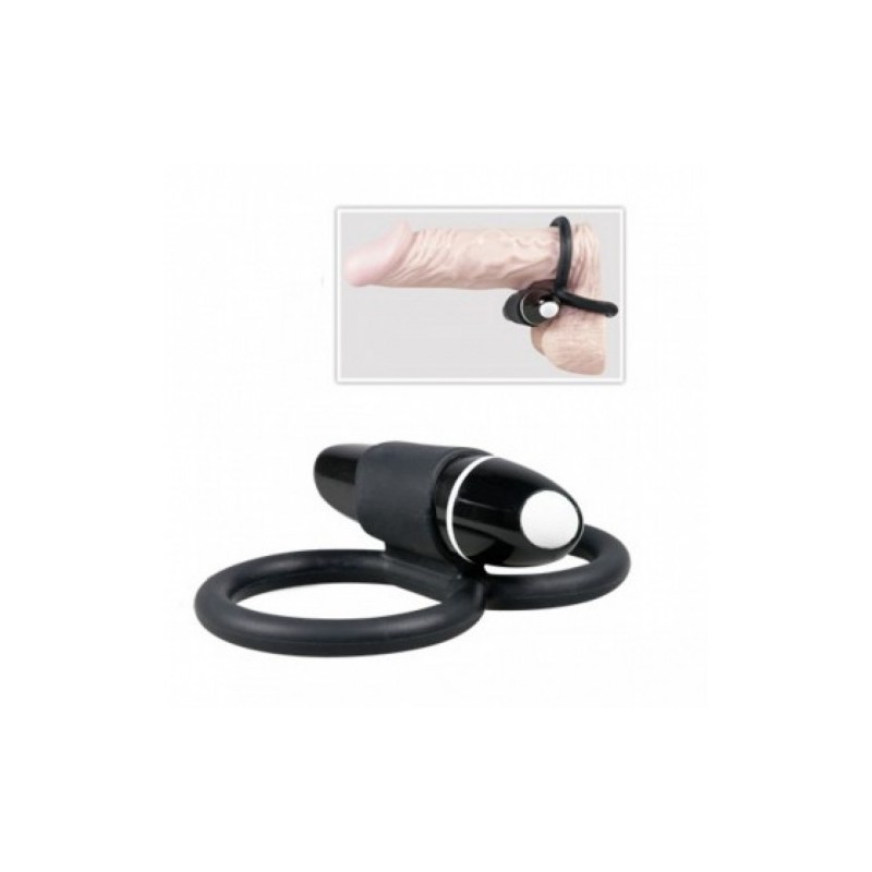 Διπλό Σιλικονατο δακτυλίδι πέους με δόνηση