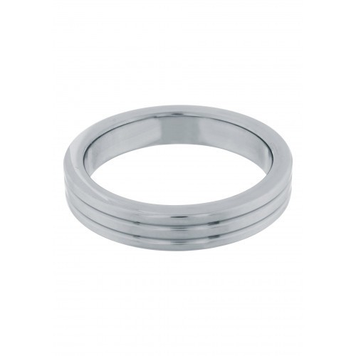 Cockring Stainless Steel Ribbed 45 mm
