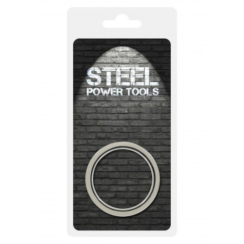 Cockring Stainless Steel Ribbed 45 mm