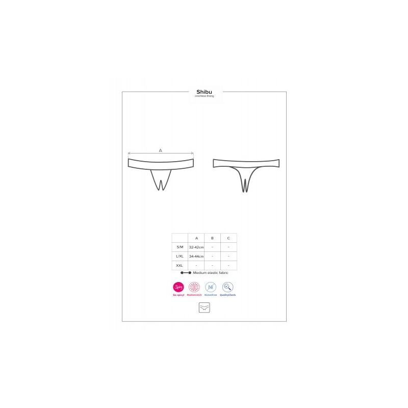 Obsessive Shibu Αισθησιακό στρινγκ χωρίς καβάλο