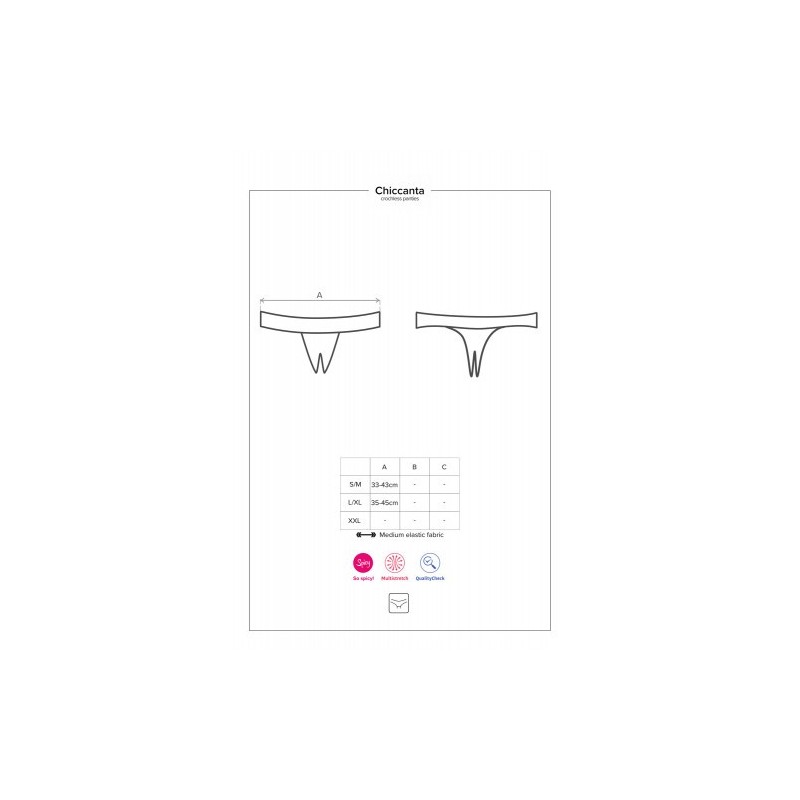 Αισθησιακό στρινγκ χωρίς καβάλο Obsessive Chiccanta