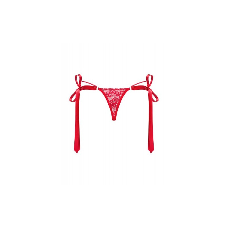 Obsessive Lovlea Κόκκινο στρίνγκ με φιόγκους