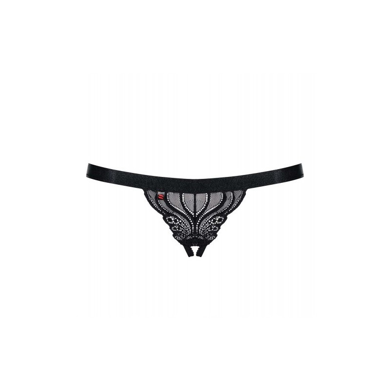 Obsessive Spicy Crotchless Thong Black