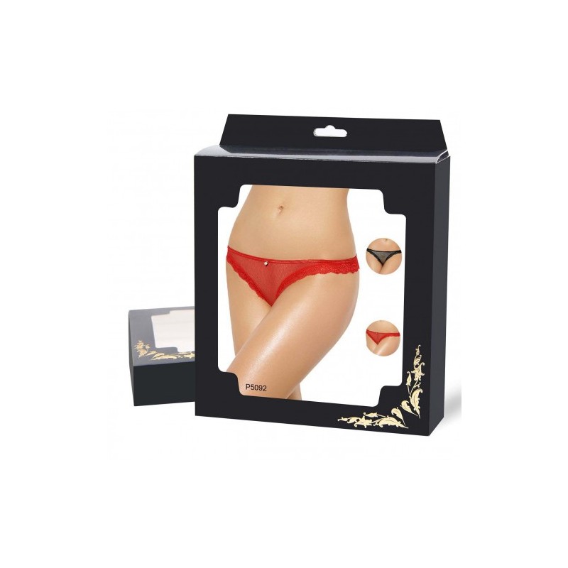Cheeky Red Fishnet Panty