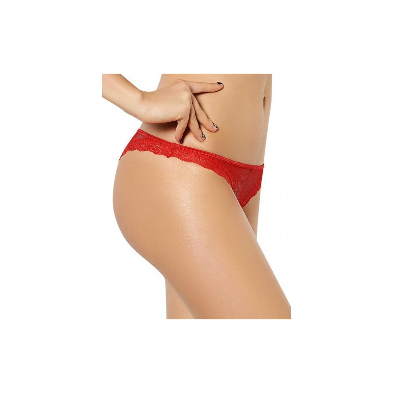 Cheeky Red Fishnet Panty