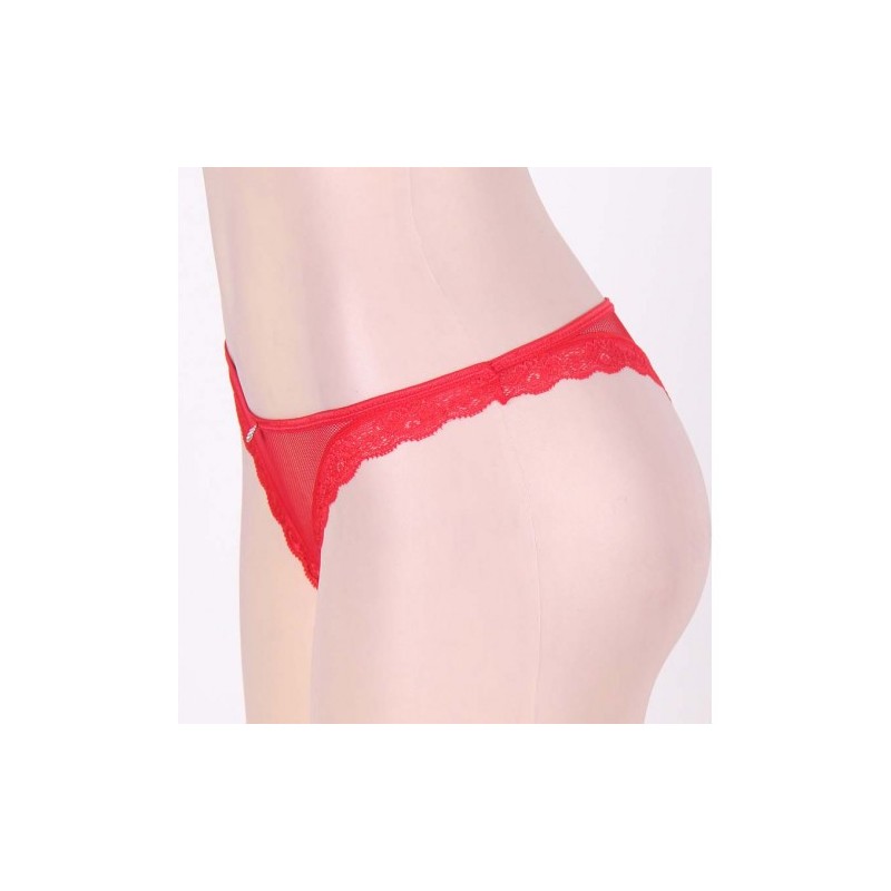 Cheeky Red Fishnet Panty