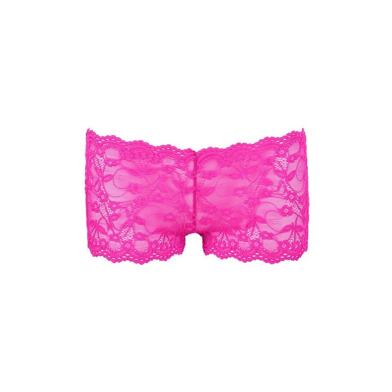 Lace Panty with Open Buttocks Pink