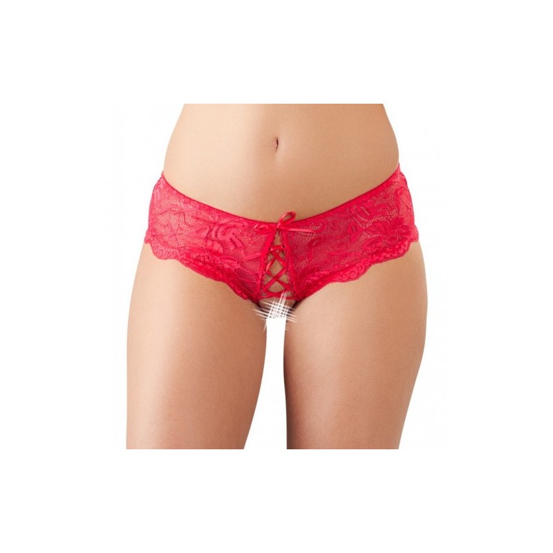 Σέτ Μαύρο στρίνγκ και κόκκινο σλιπάκι