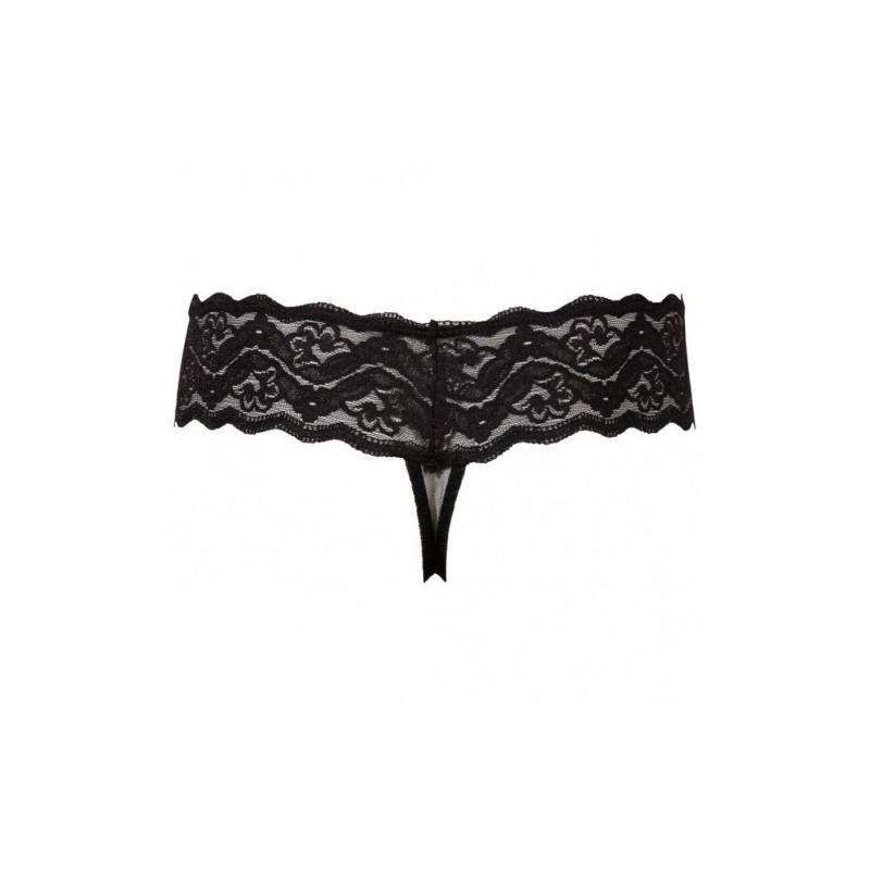 Δαντελωτό μαύρο στριγκάκι για Θεές