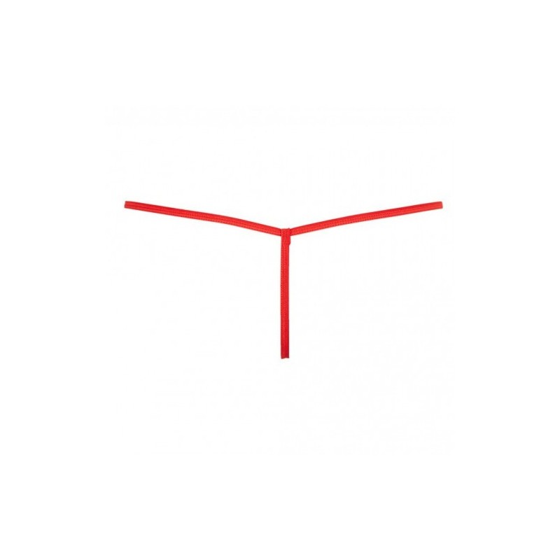 Ερωτικό κοκκινο δαντελενιο γυναικειο στρινγκ με αλυσιδα