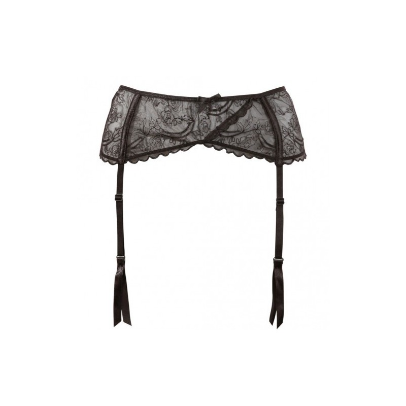 Σέξι Δαντελωτή Μαύρη Ζαρτιέρα με Κλίπ