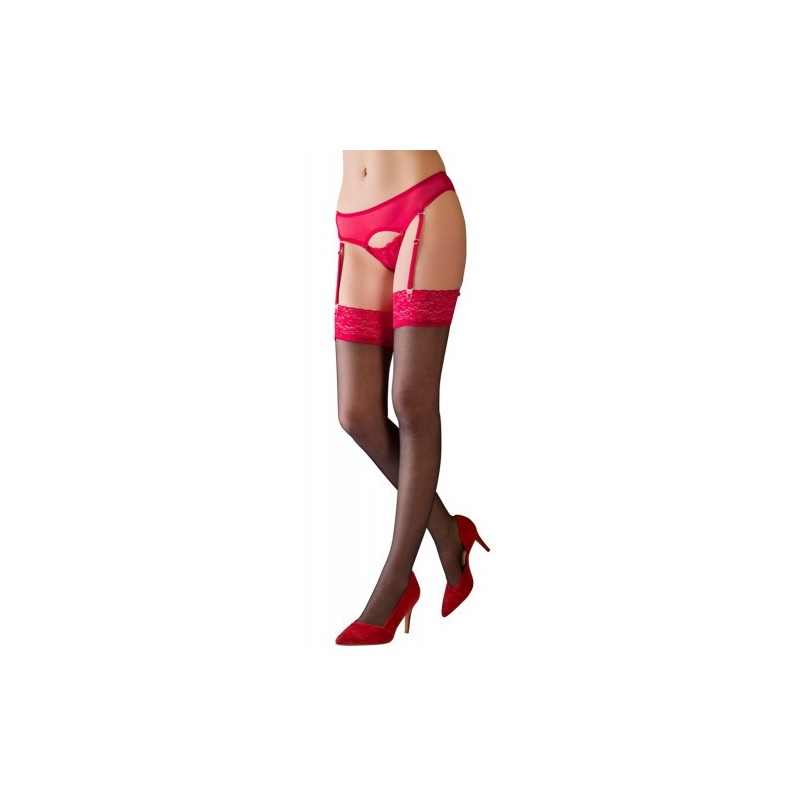 Cottelli Sensual Stockings With Red Lace