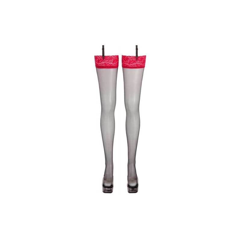 Cottelli Sensual Stockings With Red Lace
