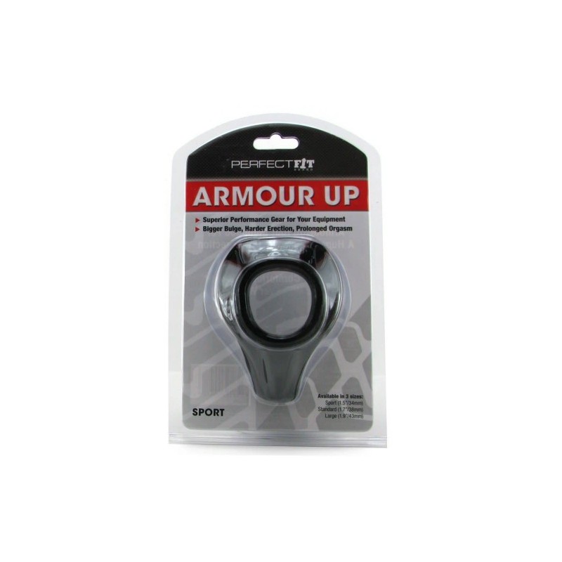 Μαύρο Δαχτυλίδι Πέους Perfect Fit Armour Up