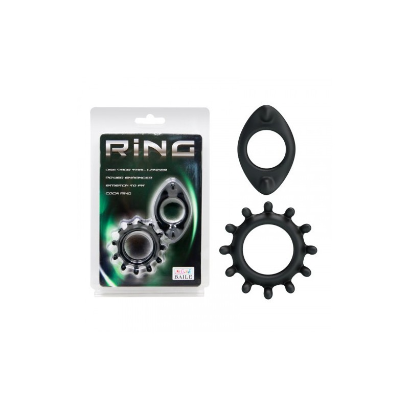 Δύο ελαστικά δαχτυλίδια για σκληρότερη στύση