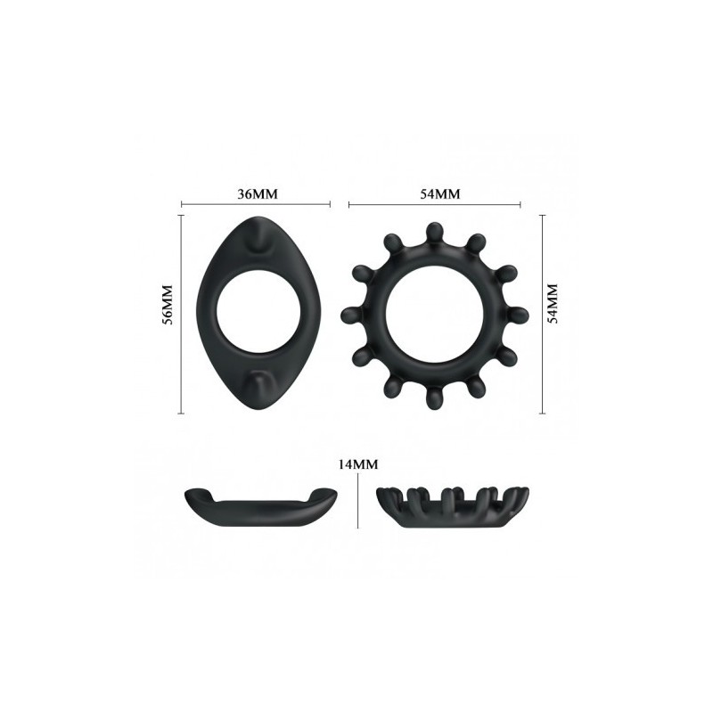 Δύο ελαστικά δαχτυλίδια για σκληρότερη στύση