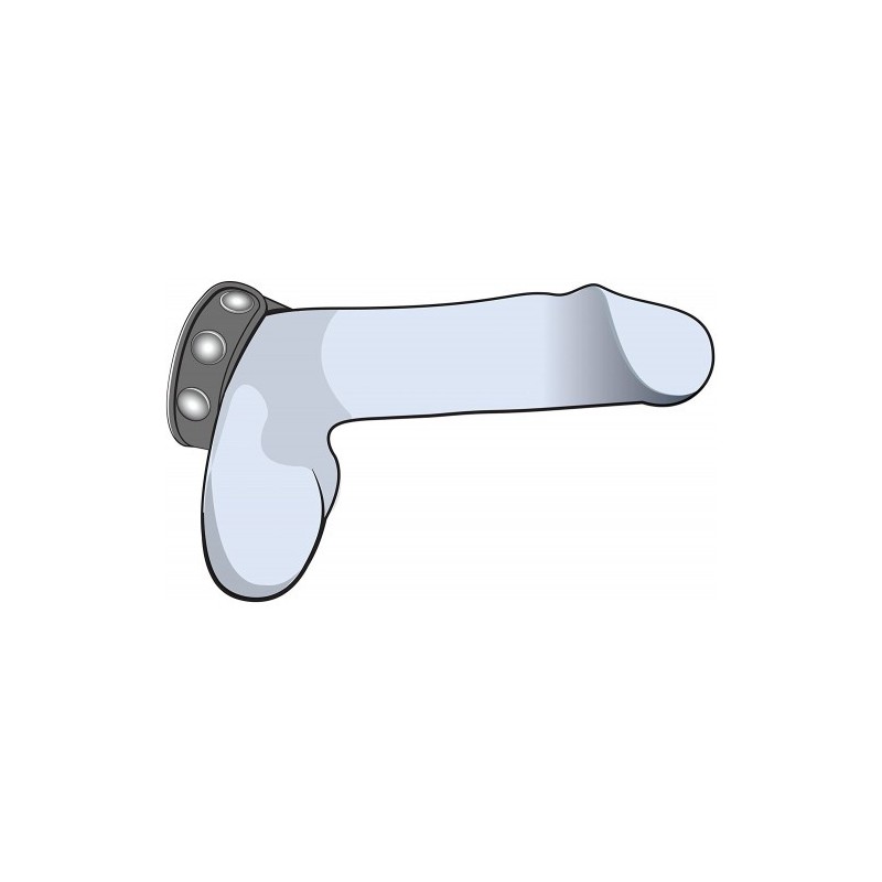 Δαχτυλίδι πέους VS5 3 Snap Cock Strap Black