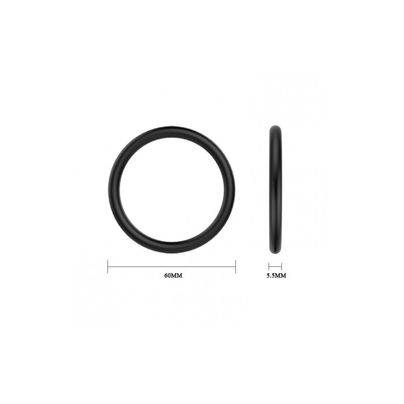 Σετ Τρία Ελαστικά Μαύρα δαχτυλίδια Στύσης Πέους και Όρχεων