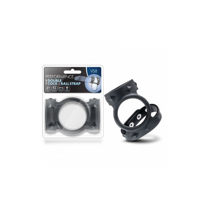 Διπλό δαχτυλίδι πέους και όρχεων Performance VS8
