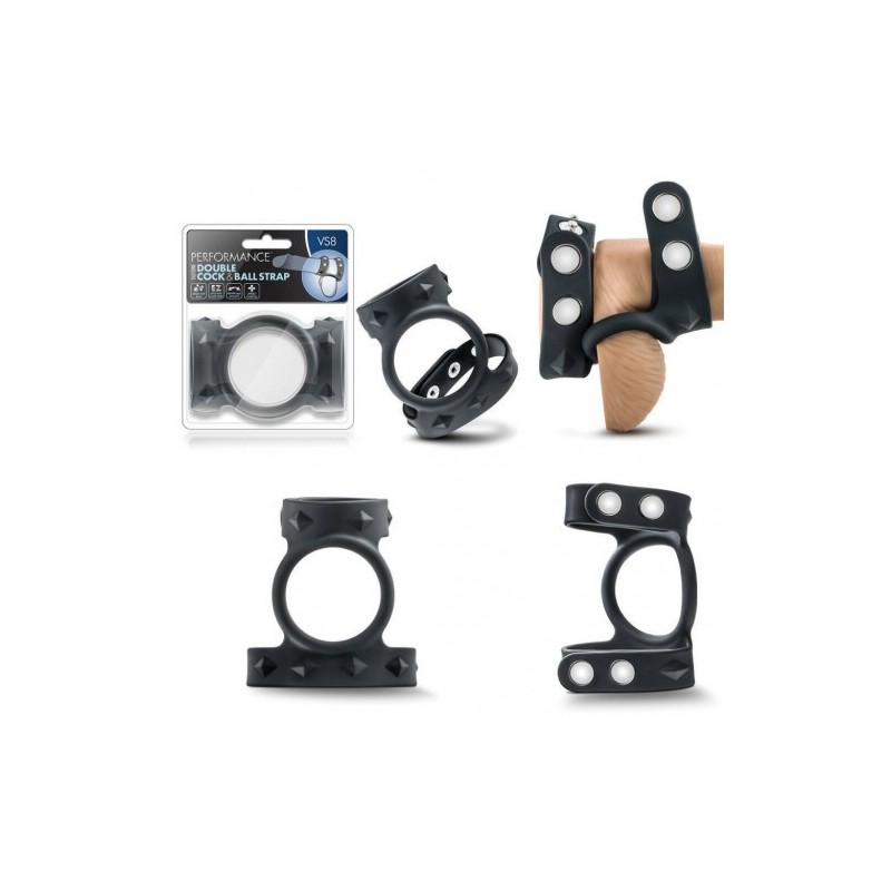 Διπλό δαχτυλίδι πέους και όρχεων Performance VS8