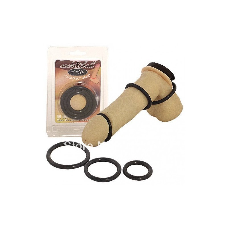 Δακτυλίδια στύσης Tri-Ring πέους &amp όρχεων