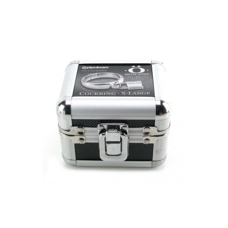 Ατσάλινο δακτυλίδι Πέους με κλειδαριά XL