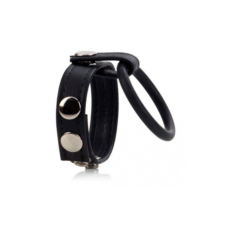 Δερμάτινο κολανάκι για τα αρχιδια με δακτυλίδι πέους