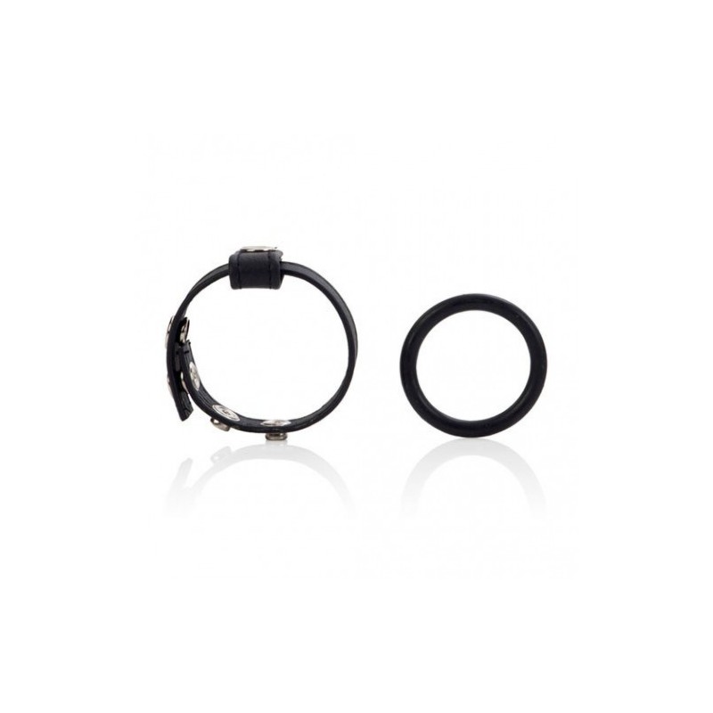 Δερμάτινο κολανάκι για τα αρχιδια με δακτυλίδι πέους