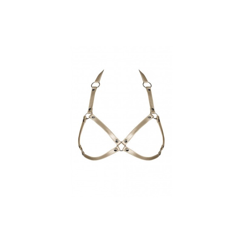 Τολμηρό Χρυσό Σουτιέν με Ανοιχτά Κύπελλα Obsessive