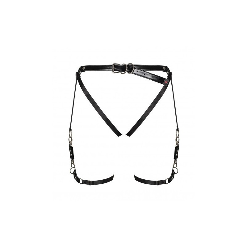 Σέξυ Μαύρη Ζώνη Ζαρτιέρα με Ανοιχτο Κάβαλο Obsessive