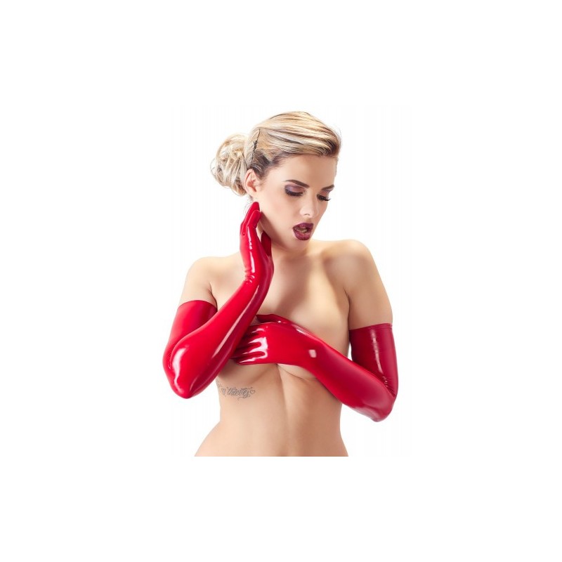 Red Long Latex Gloves