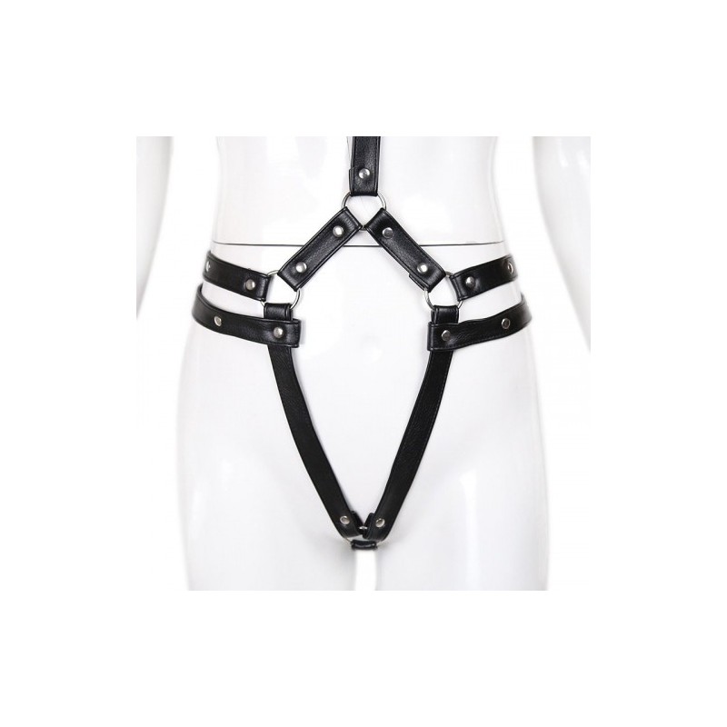 Μαύρα Φετιχιστικά Δεσμά Σώματος Naughty Toys