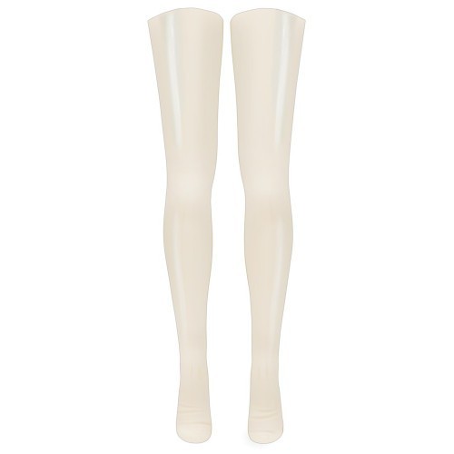 Φετιχιστικές Λάτεξ Κάλτσες σε Άσπρο χρώμα