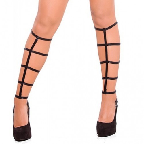 Wet Look Arm and Leg Band 3 Pieces Set