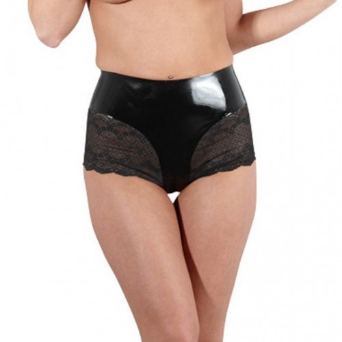 Latex Brief with Lace