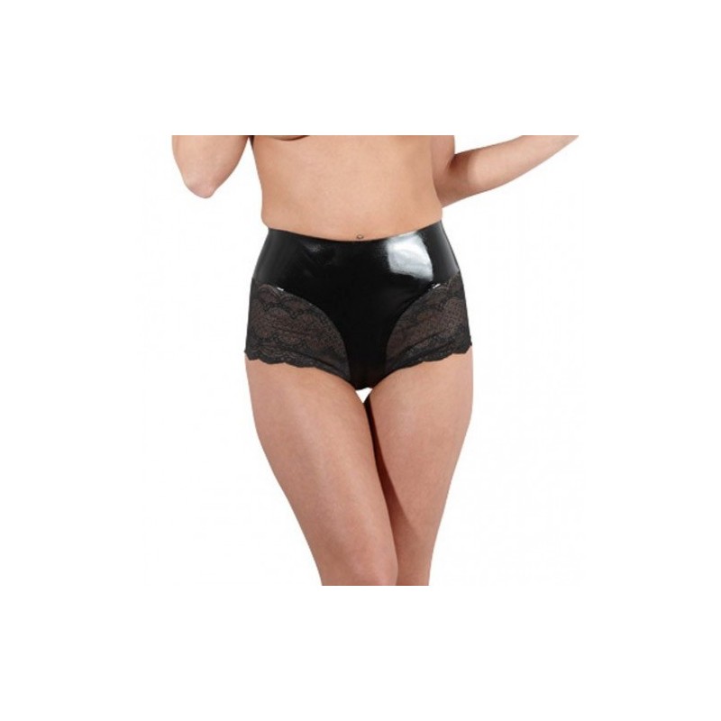 Latex Brief with Lace