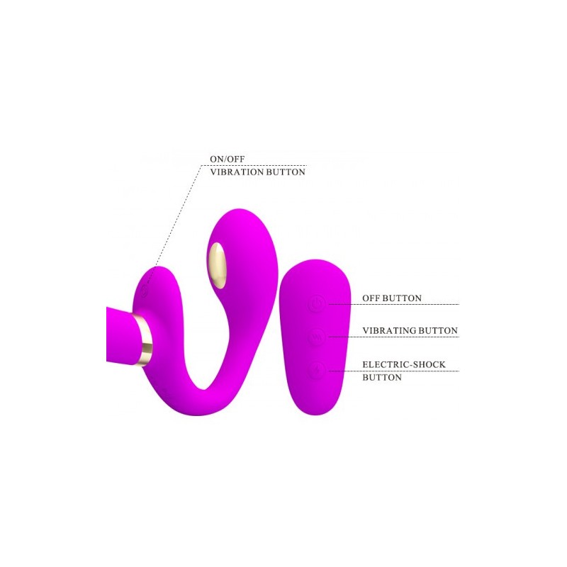 Pretty Love Thunderbird Wireless Electric Shock Strapless Strap-on