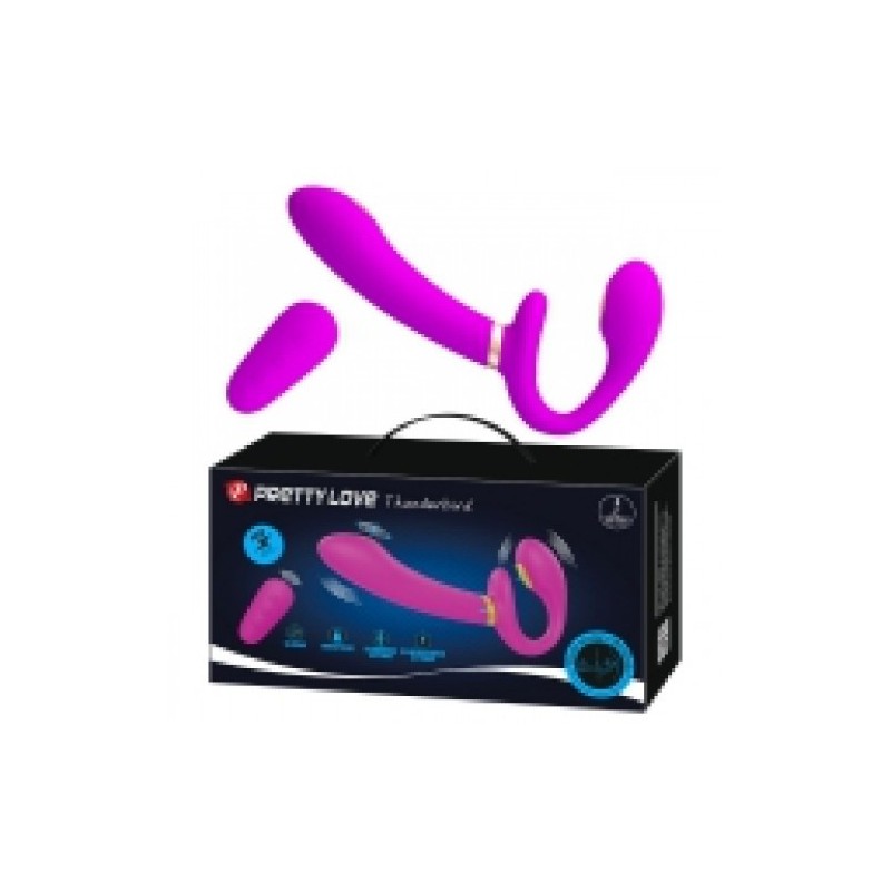 Pretty Love Thunderbird Wireless Electric Shock Strapless Strap-on