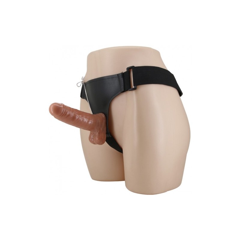Δονούμενη Ζώνη Στραπόν Ενός Μεγέθους με Ντίλντο 16εκ