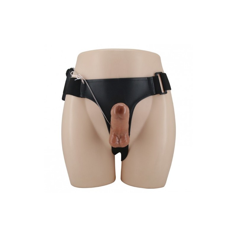 Δονούμενη Ζώνη Στραπόν Ενός Μεγέθους με Ντίλντο 16εκ