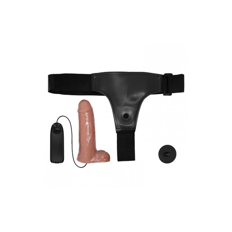 Δονούμενη Ζώνη Στραπόν Ενός Μεγέθους με Ντίλντο 16εκ