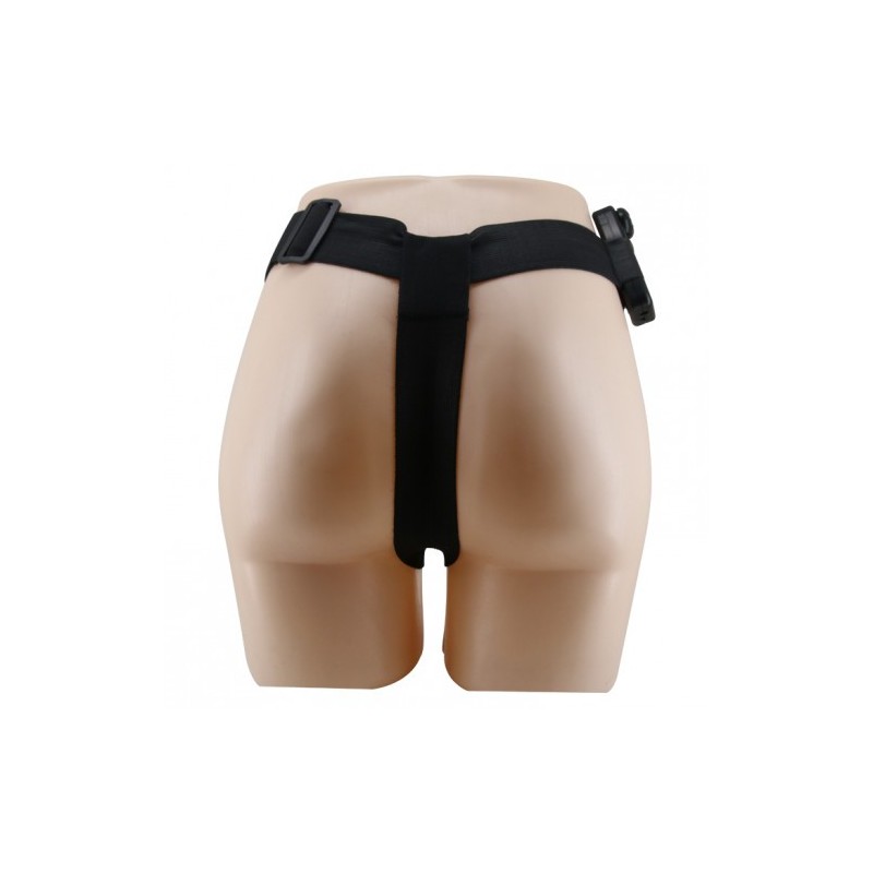 Δονούμενη Ζώνη Στραπόν Ενός Μεγέθους με Διπλό Ντίλντο 16εκ