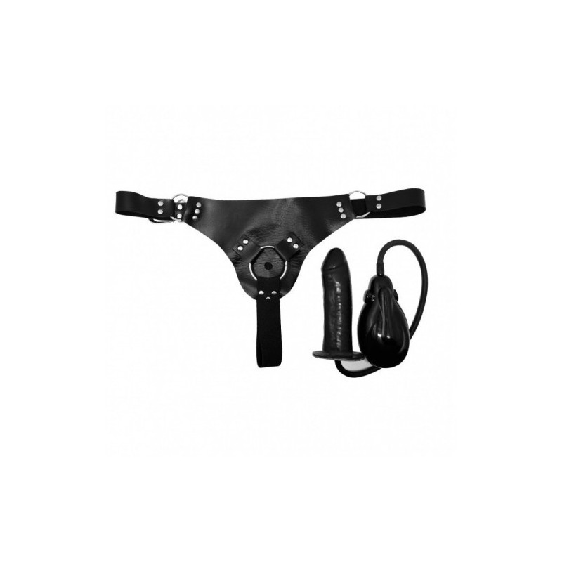 Στραπον με φουσκωτό ηλεκτρικό και δονούμενο ντίλτο