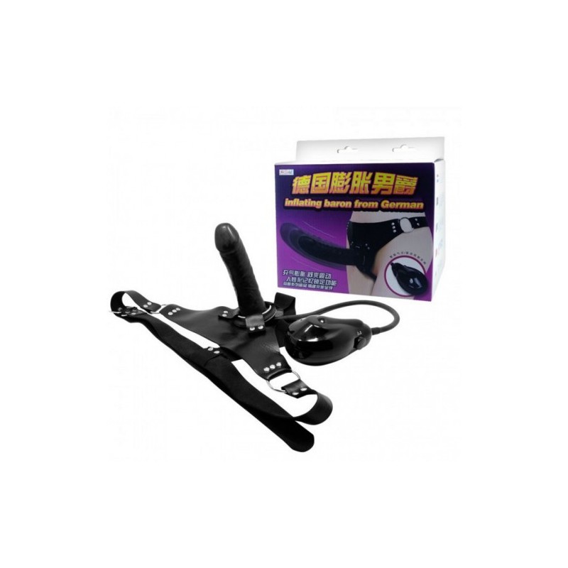 Στραπον με φουσκωτό ηλεκτρικό και δονούμενο ντίλτο