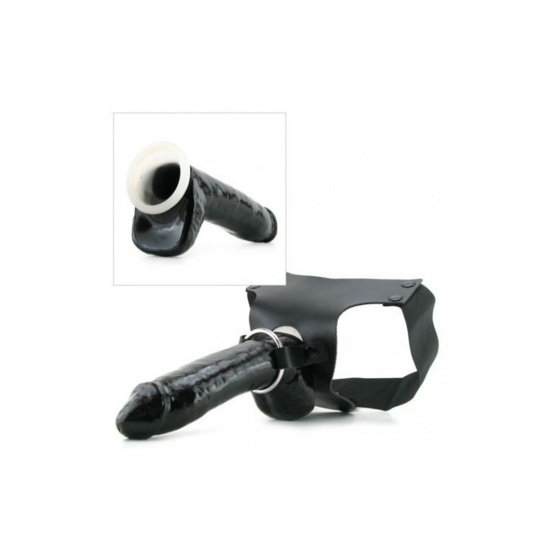 Mr Big Hollow Strap-On Black 8inch