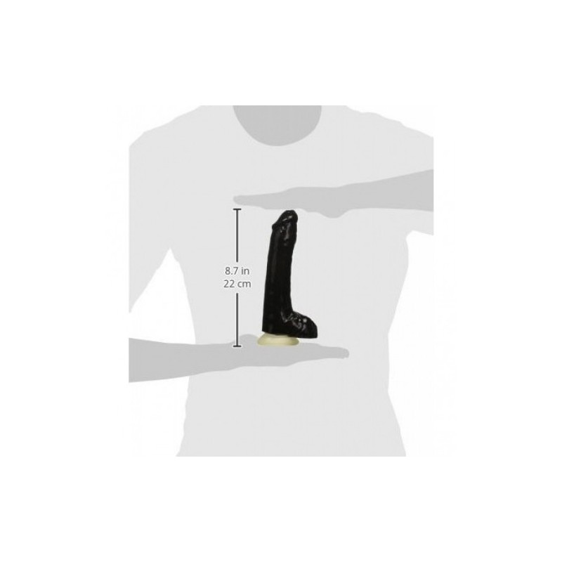 Mr Big Hollow Strap-On Black 8inch