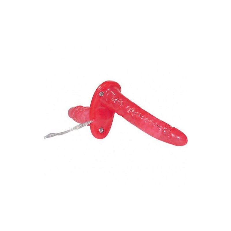 Κόκκινο διπλό στράπ-ον με δόνηση